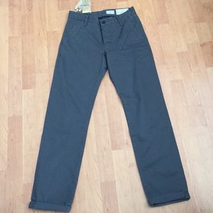 All saints stoved gray chino pants